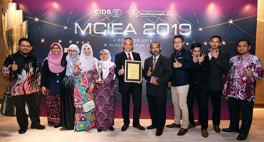 The Best Project Award (Infrastructure Project - Small Category) at MCIEA 2019